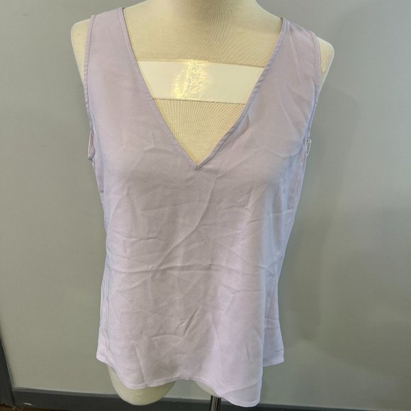 NWOT NORDSTROM V-Neck Tank‎ Top in Purple Petal (S) - Picture 2 of 8